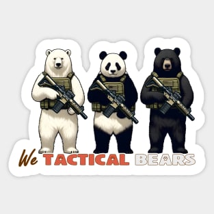 We Tactical Bears Sticker